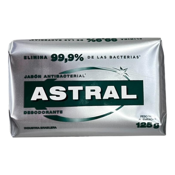Jabón De Tocador Astral Silver 125 Grs.