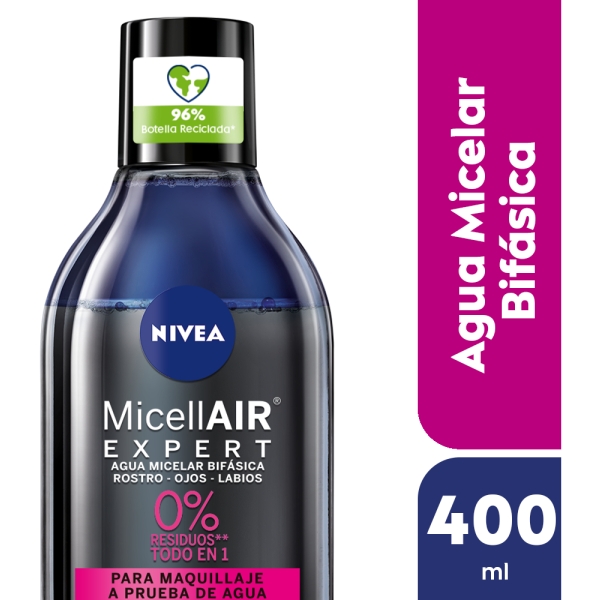 Nivea(R) Agua Micelar Expert Loción Bifásica X 400ml - Imagen 2