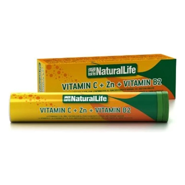 Vitamina C + Zn + Vitamina B2 20 Tabletas