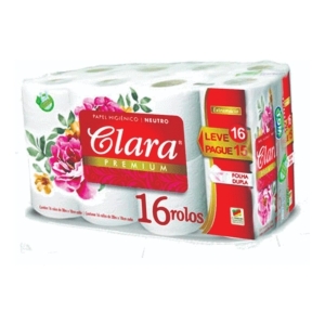 Papel Higiénico Clara Doble Hoja 16 Rollos