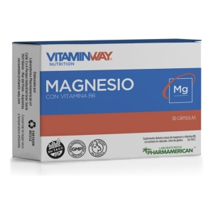 Vitaminway(R) Magnesio + B6 X 30 Cap | Citrato + Lactato + Mg0