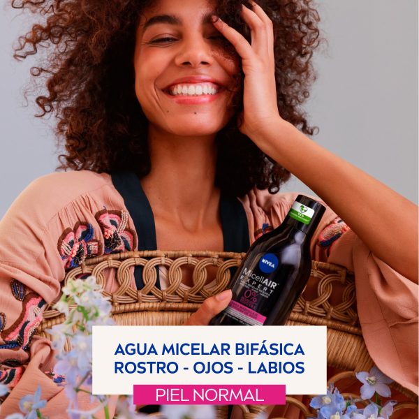 Agua Micelar Bifásica Nivea Micellair Black Expert 400 Ml - Imagen 3