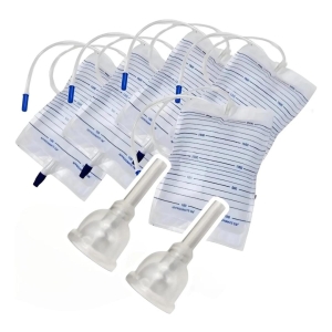 Colector Urinario Silicona X2 + Bolsas De Orina X5