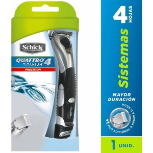 Schick Quattro Titanium 4 Color Plateado