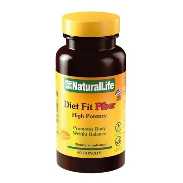 Adelgazante Y Quemador Diet Fit Fiber Natural Life X 60 Cap Sabor Sin Sabor