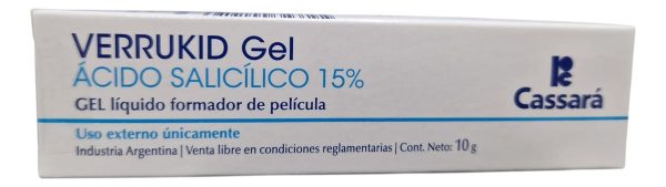 Verrukid Gel Acido Salicilico Cassará Tratamiento Verruga - Imagen 2