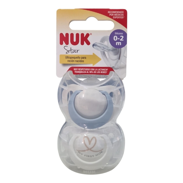 Chupete Nuk Star Recien Nacido 0-2meses X2u - Imagen 4