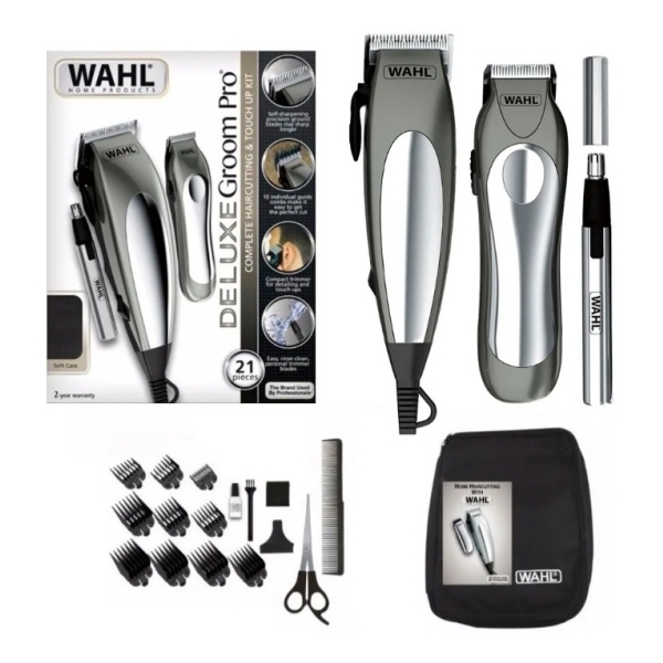 Máquina De Cortar Pelo Wahl Delux Groom Pro