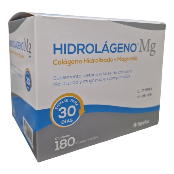 Hidrolageno Mg Colageno Hidrolizado Magnesio 180 Comprimidos