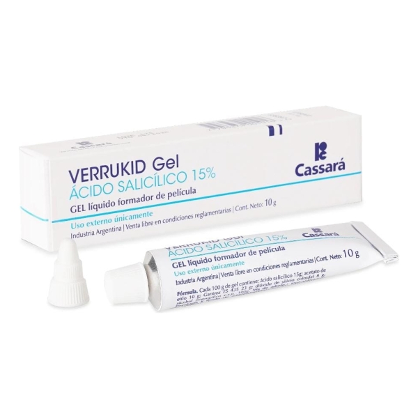 Verrukid Gel Acido Salicilico Cassará Tratamiento Verruga