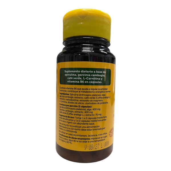 Spirulina Siluett 60 Cápsulas Natural Life - Imagen 3