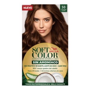 Tinta Wella Soft Color Tinte De Cabello Tono 50 Castaño Claro Para Cabello