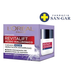 Crema Revitalif Loreal Con Ácido Hialuronico Noche