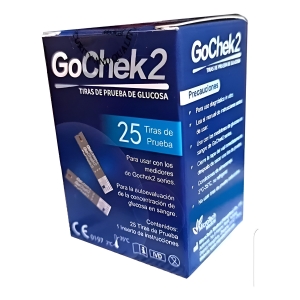 Tirillas De Glucometro Gochek 2-25 Unid