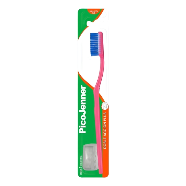 Cepillo De Dientes Pico Jenner Doble Acción Plus + Protector - Imagen 3