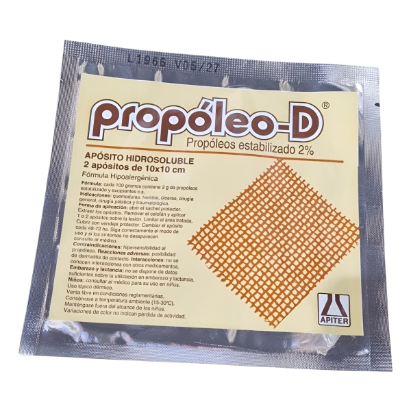 Apósitos Propoleo D Nf 10x10cm 2 Unidades Sangar