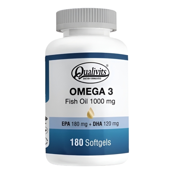 Omega 3 Fish Oil 1000 Mg 180 Qualivits - Imagen 2