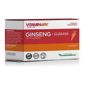 Ginseng + Guaraná - 60 Cápsulas Vitaminway - Energizante
