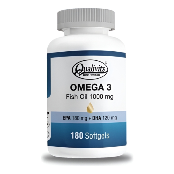 Omega 3 Fish Oil 1000 Mg 180 Qualivits