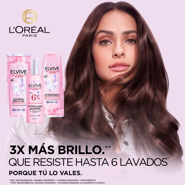 Crema Para Peinar Elvive Glycolic Gloss 300 Ml - Imagen 7