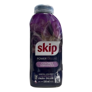 Jabon Liquido Concentrado Skip Power Deluxe 500ml Rinde 3l