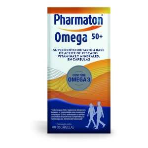 Pharmaton 50 + Omega Suplemento Dietario X 30 Capsulas