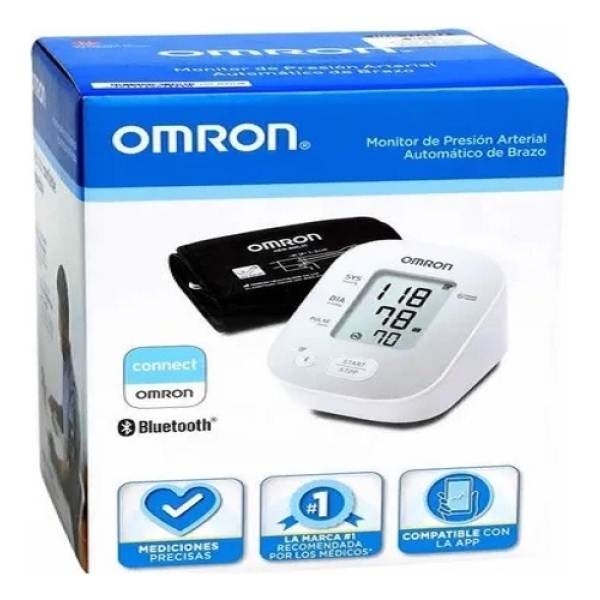 Tensiómetro Digital Automático De Brazo Omron Hem-7144t2 Color Blanco