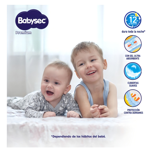 Pañales Babysec Premium M 136 Unidades - Imagen 2