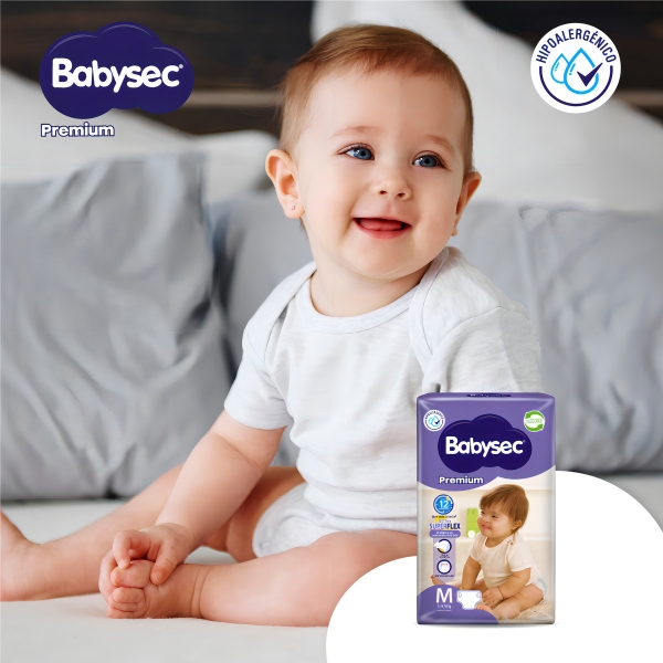 Pañales Babysec Premium M 136 Unidades - Imagen 3