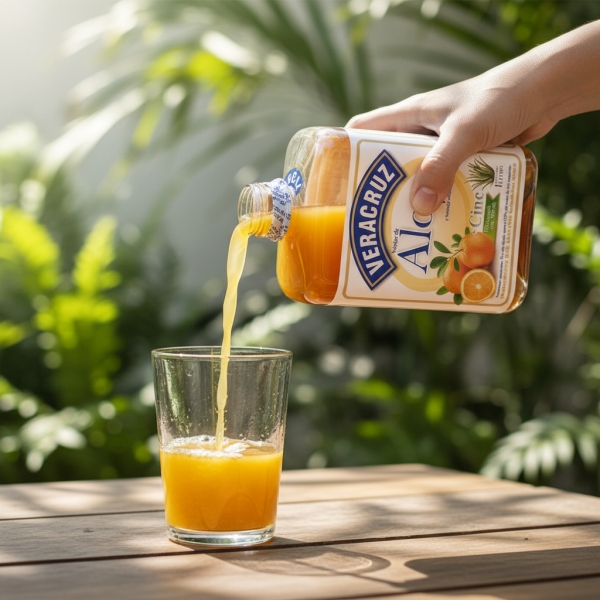 Aloe Vera Gel Veracruz 1 L Naranja - Imagen 3