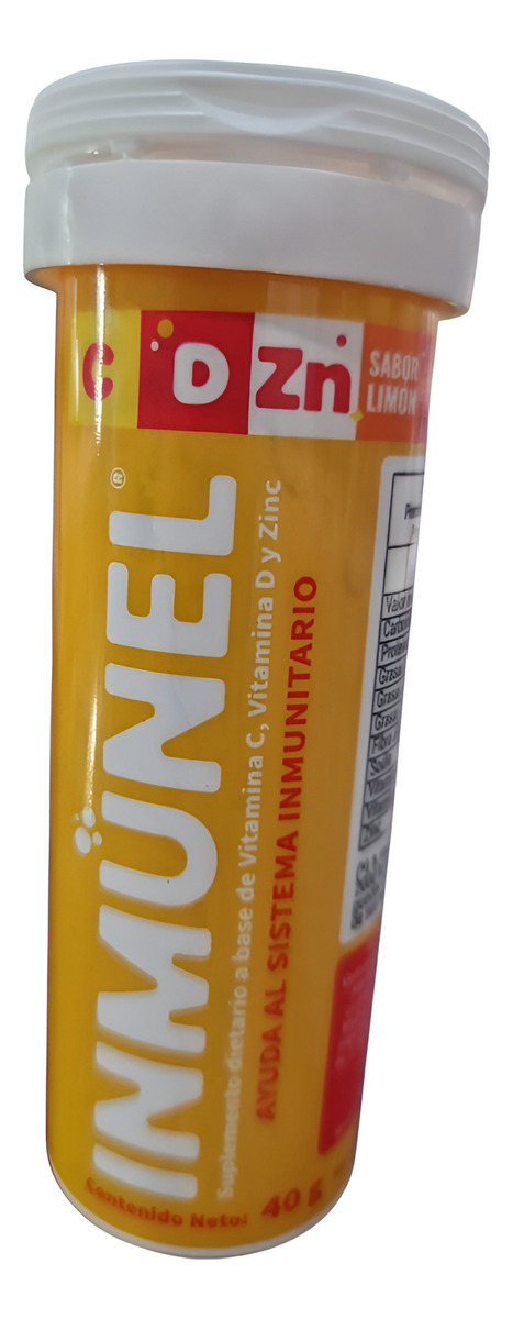 Inmunel(R) X 10 Comp. Efervescentes | Vitamina C + D + Zinc