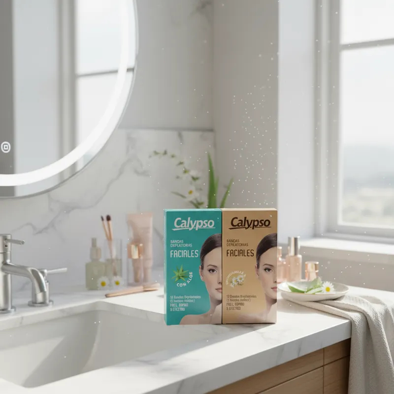 Bandas Depilatorias Faciales Calypso Aloe O Manzanilla - Imagen 6