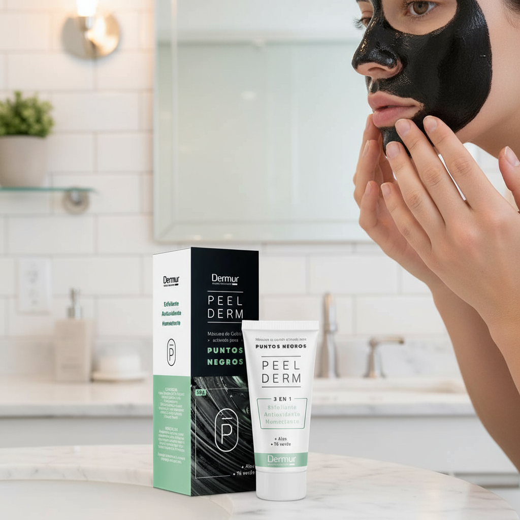 Mascara Para Puntos Negros Dermur Peel Derm 30gr - Imagen 3