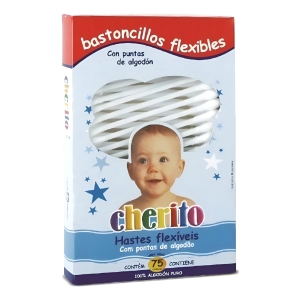Cotonetes Bastoncillos Flexibles Hisopos Cherito 150 Uds