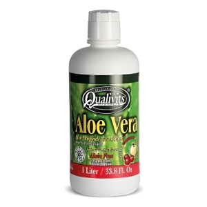 Aloe Vera Gel Qualivits 1 Litro Sabor Arándanos Y Manzana