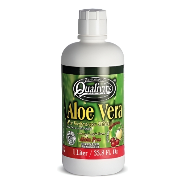 Aloe Vera Gel Qualivits 1 Litro Sabor Arándanos Y Manzana