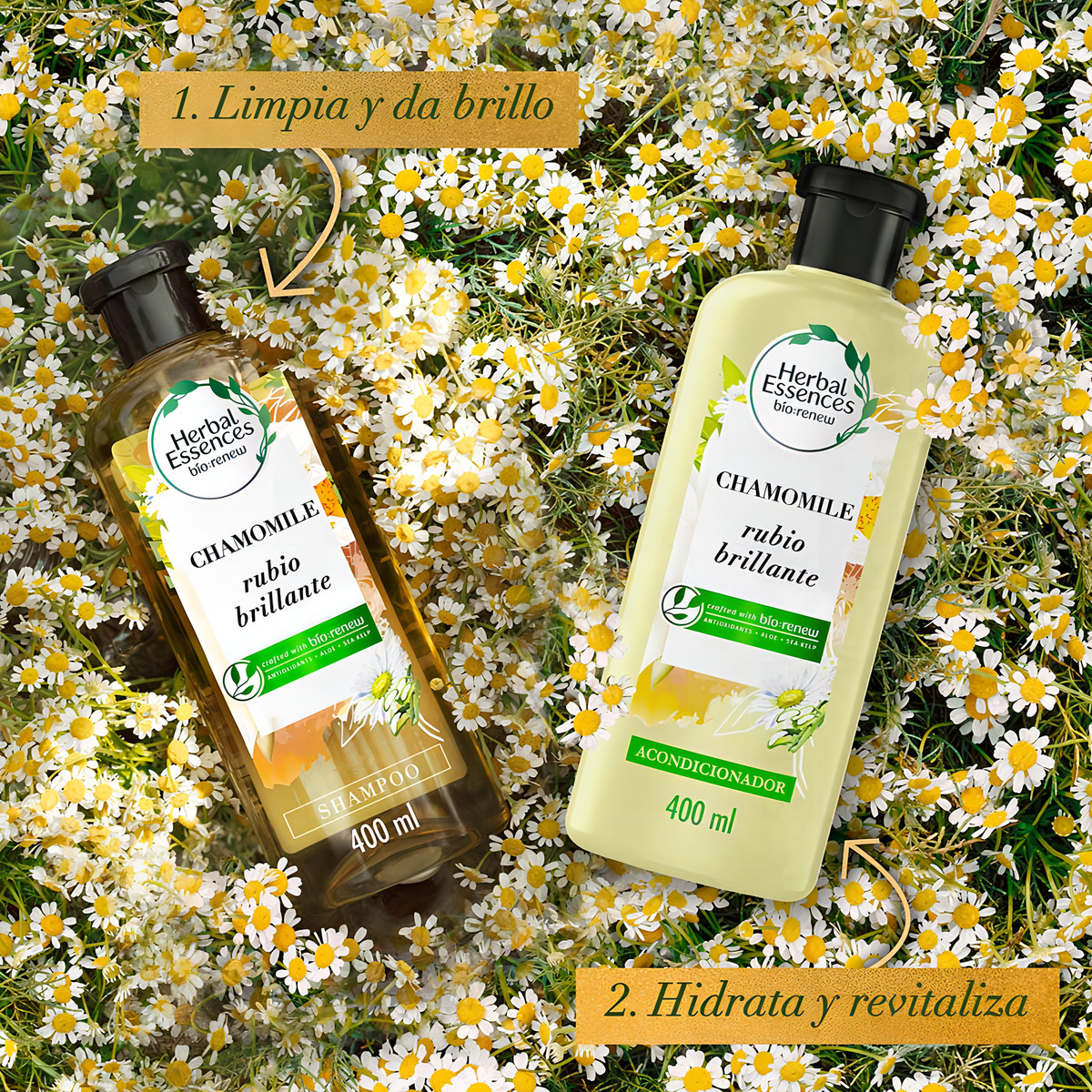 Herbal Essences Bio:renew Chamomile Shampoo 400 Ml - Imagen 11