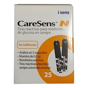 Tiras Reactivas X 25 Caresens