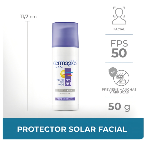 Dermaglos Facial Fps50 Efecto Seco Invisible X 50 Gr - Imagen 4