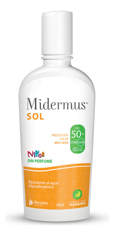 Midermus Protector Solar Niños Emulsion Fps 50 X 150 Ml - Imagen 2