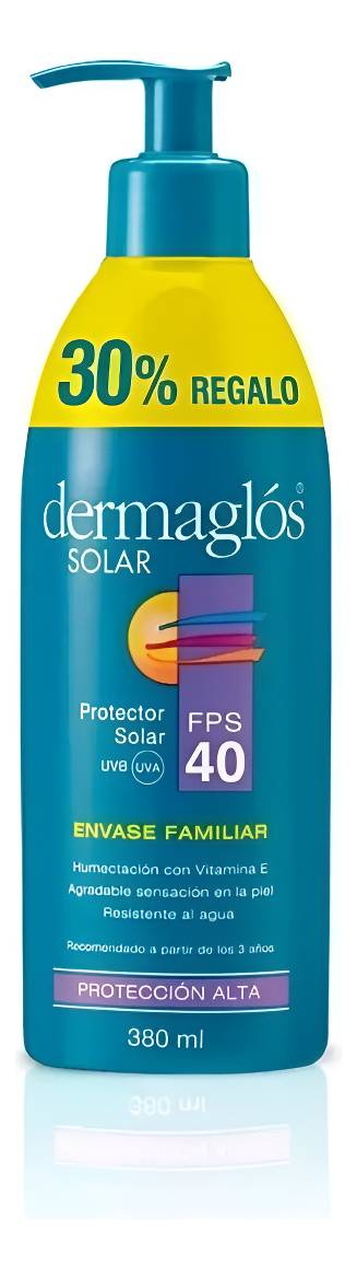 Dermaglos Solar Fps 40 X 380ml (envase Familiar)