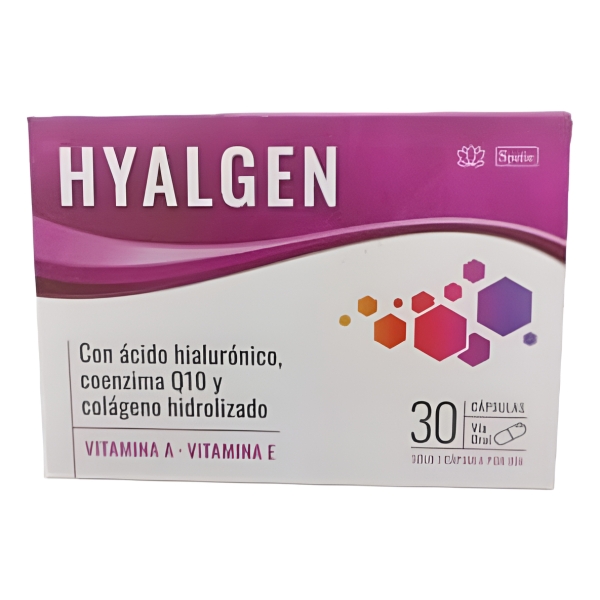 Hyalgen X 30 Caps Acido Hialuronico, Q10,colageno