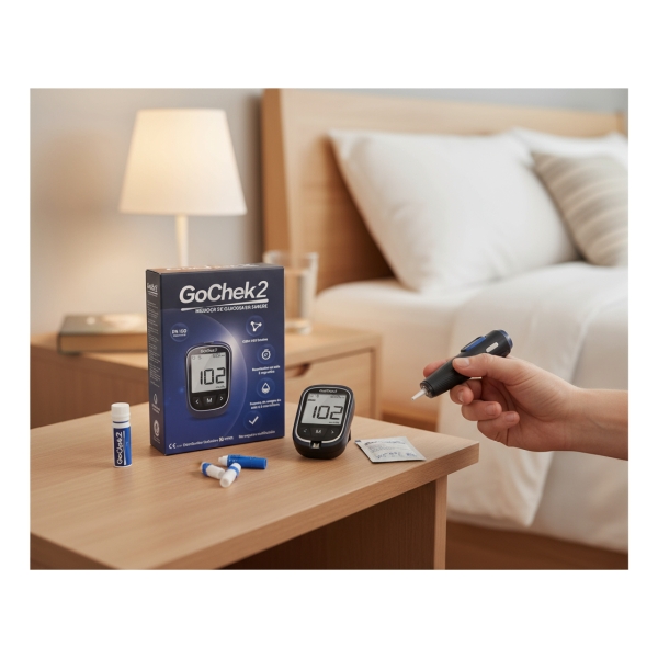 Glucometro Gochek2 Incluye 10 Lancetas Y 10 Tirillas - Imagen 3
