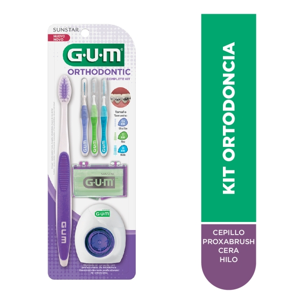 Gum Kit Orthodontic Cepillo Ortodóntico Proxabrush Cera Hilo - Imagen 3