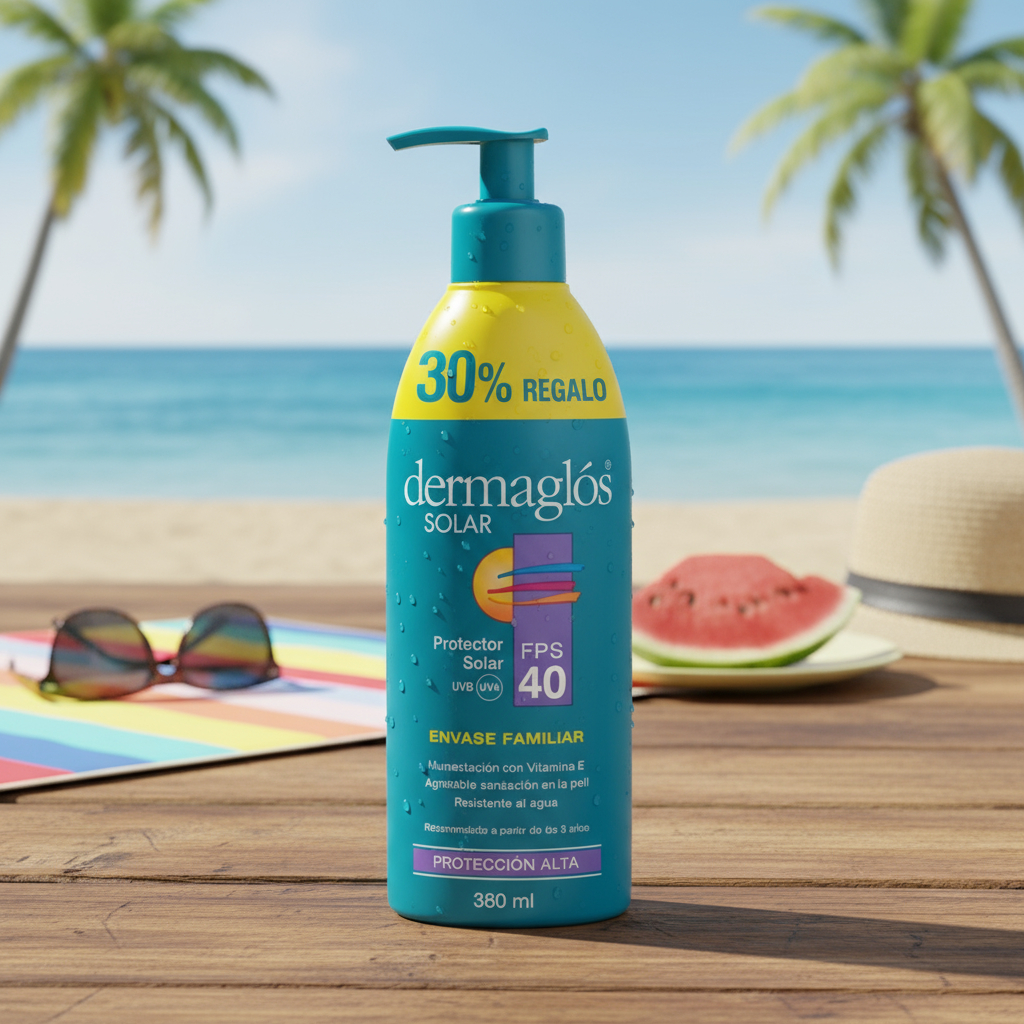 Dermaglos Solar Fps 40 X 380ml (envase Familiar) - Imagen 2