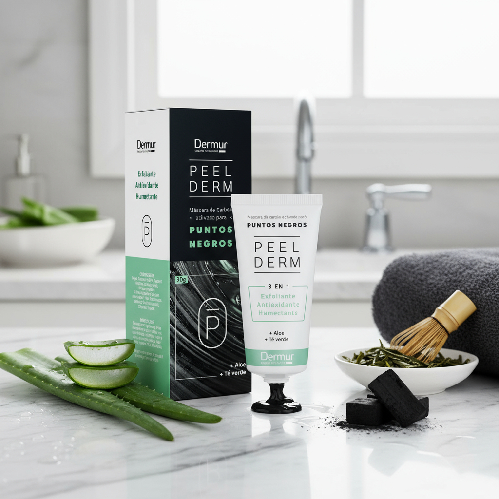 Mascara Para Puntos Negros Dermur Peel Derm 30gr - Imagen 2