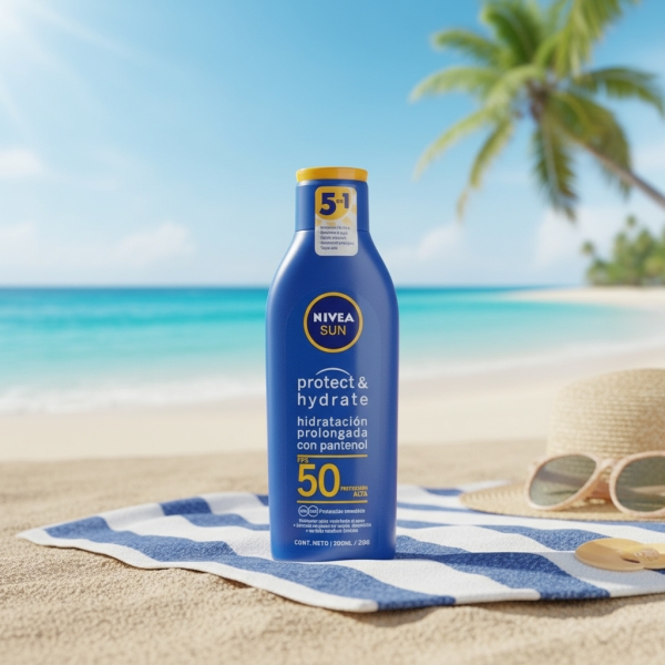 Nivea Sun Protector Solar 200 Ml Fps 50 5 En 1 - Imagen 2