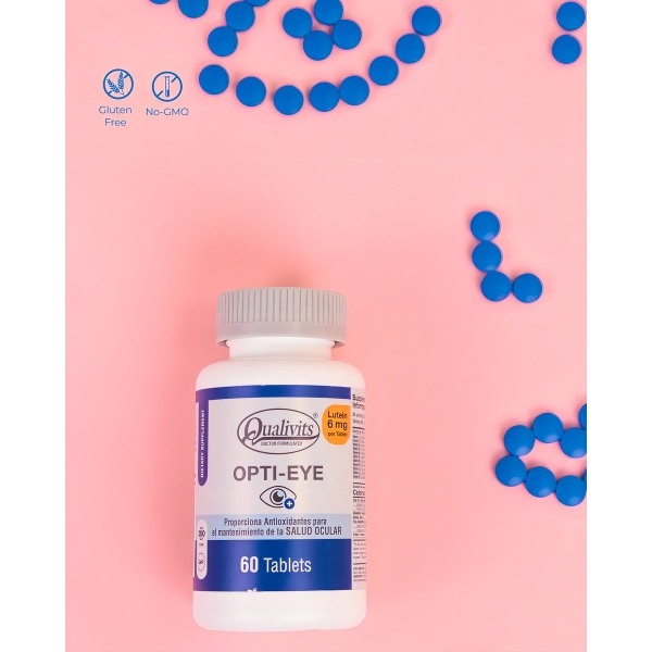 Opti Eye Qualivits(R) X 60 Tabs. | Antioxidante Salud Ocular Sabor Natural - Imagen 3