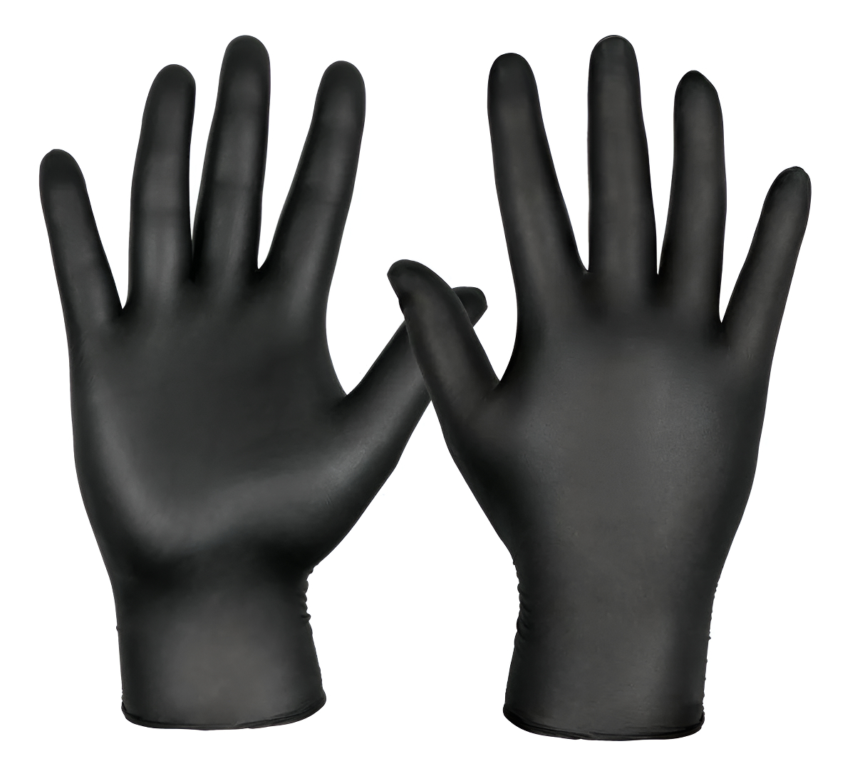 Guantes De Nitrilo Color Negro Talle M X 100
