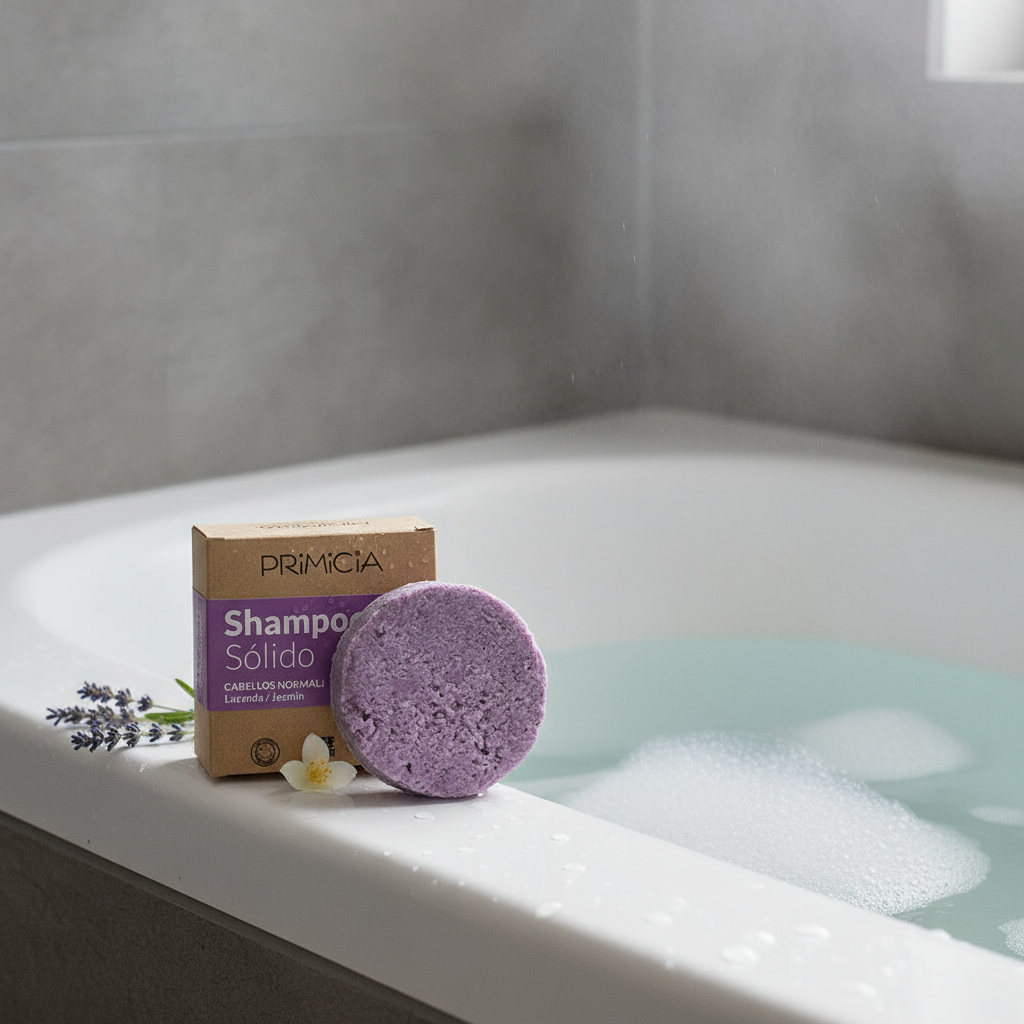 Shampoo Sòlido Primicia Para Cabellos Normales 50g - Imagen 2